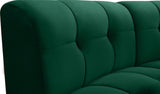 Limitless Velvet / Engineered Wood / Foam Contemporary Green Velvet 12pc. Modular Sectional - 173" W x 146" D x 31" H