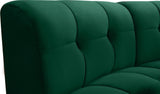 Limitless Velvet / Engineered Wood / Foam Contemporary Green Velvet 14pc. Modular Sectional - 173" W x 167" D x 31" H