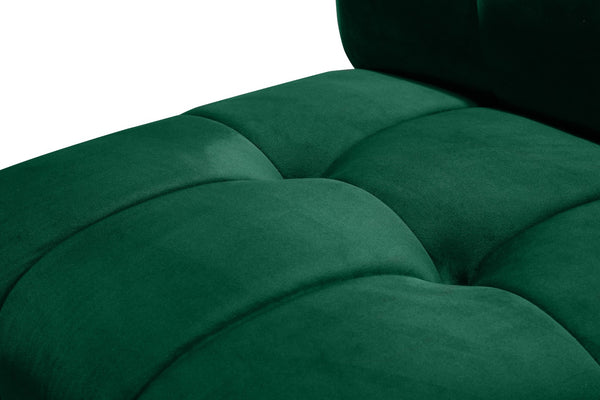 Limitless Velvet / Engineered Wood / Foam Contemporary Green Velvet 15pc. Modular Sectional - 173" W x 173" D x 31" H