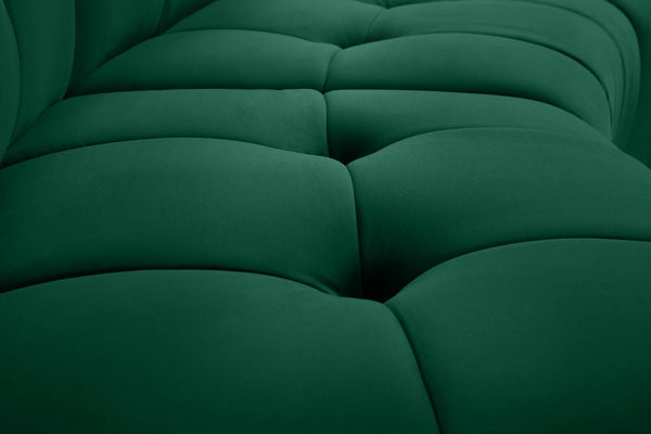 Limitless Velvet / Engineered Wood / Foam Contemporary Green Velvet 15pc. Modular Sectional - 173" W x 173" D x 31" H