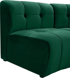 Limitless Velvet / Engineered Wood / Foam Contemporary Green Velvet 15pc. Modular Sectional - 173" W x 173" D x 31" H
