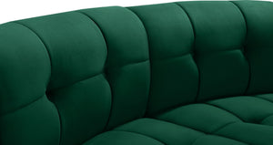Limitless Velvet / Engineered Wood / Foam Contemporary Green Velvet 2pc. Modular Sectional - 66" W x 34" D x 31" H