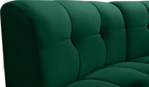 Limitless Velvet / Engineered Wood / Foam Contemporary Green Velvet 5pc. Modular Sectional - 145" W x 55" D x 31" H