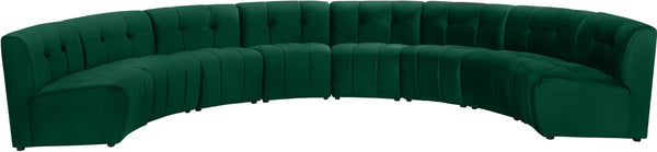 Limitless Velvet / Engineered Wood / Foam Contemporary Green Velvet 8pc. Modular Sectional - 173" W x 86" D x 31" H