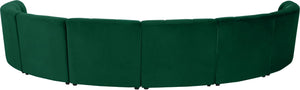 Limitless Velvet / Engineered Wood / Foam Contemporary Green Velvet 8pc. Modular Sectional - 173" W x 86" D x 31" H