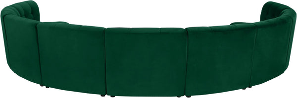Limitless Velvet / Engineered Wood / Foam Contemporary Green Velvet 9pc. Modular Sectional - 173" W x 102" D x 31" H
