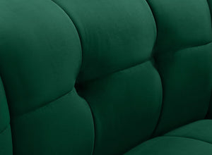 Limitless Velvet / Engineered Wood / Foam Contemporary Green Velvet Modular Chair - 33" W x 31" D x 31" H