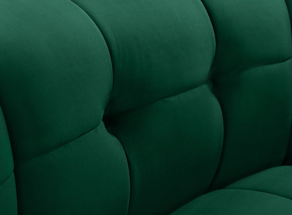 Limitless Velvet / Engineered Wood / Foam Contemporary Green Velvet Modular Chair - 33" W x 31" D x 31" H