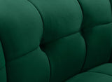 Limitless Velvet / Engineered Wood / Foam Contemporary Green Velvet Modular Chair - 33" W x 31" D x 31" H