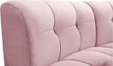 Limitless Velvet / Engineered Wood / Foam Contemporary Pink Velvet 8pc. Modular Sectional - 173" W x 86" D x 31" H