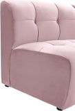 Limitless Velvet / Engineered Wood / Foam Contemporary Pink Velvet Modular Chair - 33" W x 31" D x 31" H