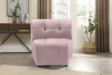 Limitless Velvet / Engineered Wood / Foam Contemporary Pink Velvet Modular Chair - 33" W x 31" D x 31" H