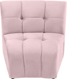 Limitless Velvet / Engineered Wood / Foam Contemporary Pink Velvet Modular Chair - 33" W x 31" D x 31" H