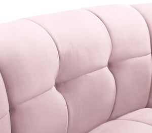 Limitless Velvet / Engineered Wood / Foam Contemporary Pink Velvet Modular Chair - 33" W x 31" D x 31" H