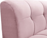 Limitless Velvet / Engineered Wood / Foam Contemporary Pink Velvet Modular Chair - 33" W x 31" D x 31" H