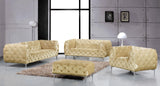 Mercer Velvet / Engineered Wood / Foam Contemporary Beige Velvet Loveseat - 72" W x 35" D x 28.5" H