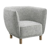 Sagebrook Home Contemporary High Back Accent Chair, Gray Kd 17040-01 Gray Non-woven Fabric