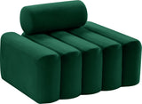 Melody Velvet / Engineered Wood / Foam Contemporary Green Velvet Chair - 41.5" W x 32.5" D x 28" H