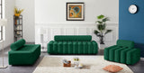 Melody Velvet / Engineered Wood / Foam Contemporary Green Velvet Loveseat - 58" W x 32.5" D x 28" H