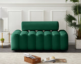 Melody Velvet / Engineered Wood / Foam Contemporary Green Velvet Loveseat - 58" W x 32.5" D x 28" H