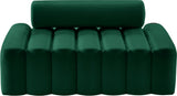 Melody Velvet / Engineered Wood / Foam Contemporary Green Velvet Loveseat - 58" W x 32.5" D x 28" H