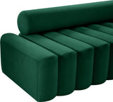 Melody Velvet / Engineered Wood / Foam Contemporary Green Velvet Loveseat - 58" W x 32.5" D x 28" H