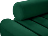 Melody Velvet / Engineered Wood / Foam Contemporary Green Velvet Loveseat - 58" W x 32.5" D x 28" H