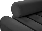 Melody Velvet / Engineered Wood / Foam Contemporary Grey Velvet Sofa - 83.5" W x 32.5" D x 28" H