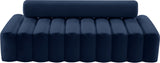 Melody Velvet / Engineered Wood / Foam Contemporary Navy Velvet Sofa - 83.5" W x 32.5" D x 28" H