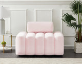 Melody Velvet / Engineered Wood / Foam Contemporary Pink Velvet Chair - 41.5" W x 32.5" D x 28" H