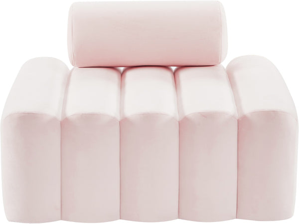 Melody Velvet / Engineered Wood / Foam Contemporary Pink Velvet Chair - 41.5" W x 32.5" D x 28" H