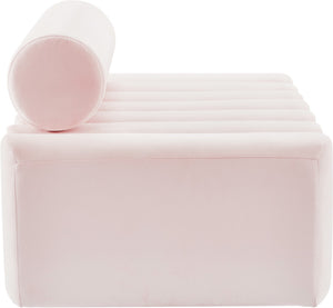 Melody Velvet / Engineered Wood / Foam Contemporary Pink Velvet Loveseat - 58" W x 32.5" D x 28" H