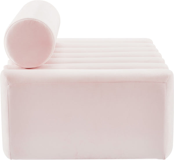 Melody Velvet / Engineered Wood / Foam Contemporary Pink Velvet Loveseat - 58" W x 32.5" D x 28" H