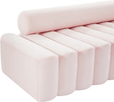 Melody Velvet / Engineered Wood / Foam Contemporary Pink Velvet Sofa - 83.5" W x 32.5" D x 28" H