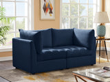 Jacob Velvet / Engineered Wood / Foam Contemporary Navy Velvet Modular Sofa - 66" W x 34" D x 32" H