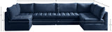 Jacob Velvet / Engineered Wood / Foam Contemporary Navy Velvet Modular Sectional - 140" W x 71" D x 32" H