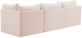 Jacob Velvet / Engineered Wood / Foam Contemporary Pink Velvet Modular Sofa - 103" W x 34" D x 32" H