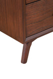 Alpine Furniture Gramercy 7 Drawer Dresser 1978-03 Walnut Mahogany Solids & Veneer 60 x 18 x 33