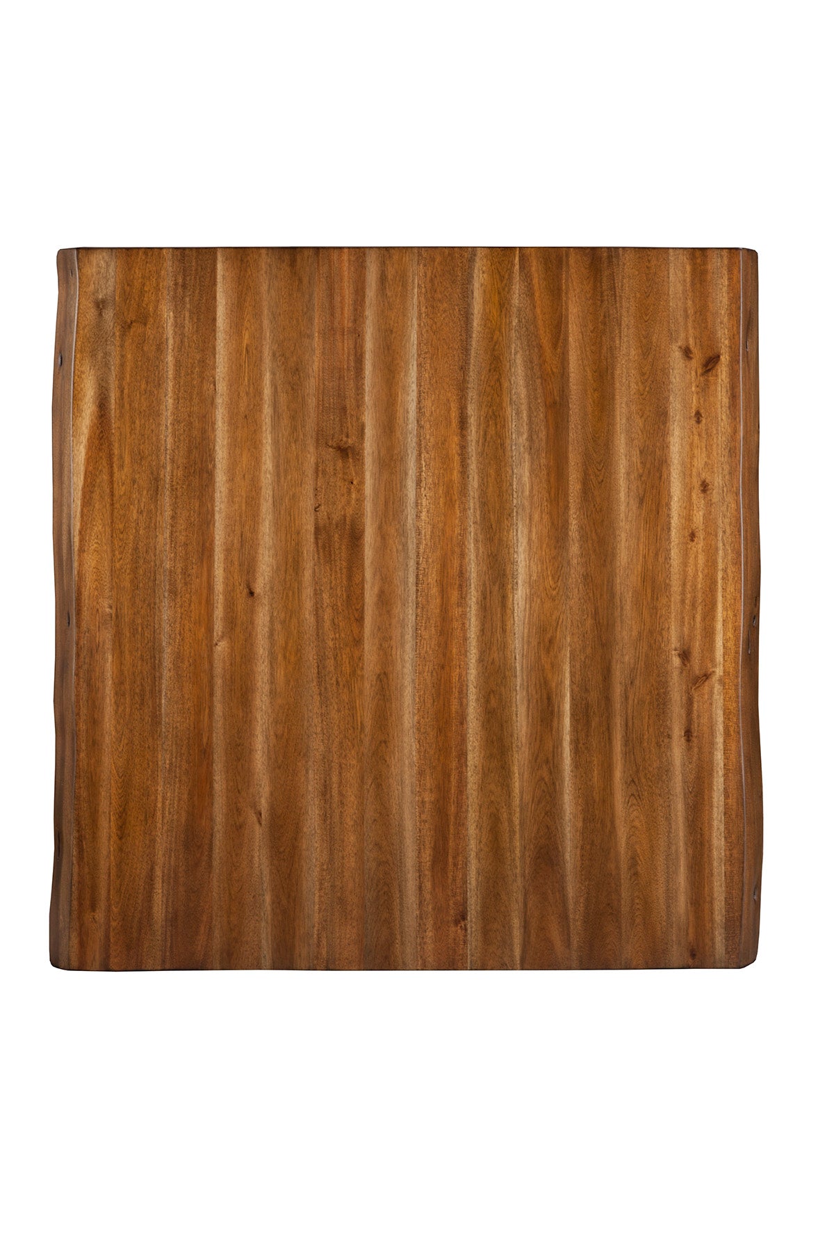 Alpine Furniture Live Edge Solid Wood Pub Table with Metal Legs - Thumbnail 3