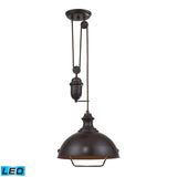 Farmhouse 14'' Wide 1-Light Pendant - Oiled Bronze