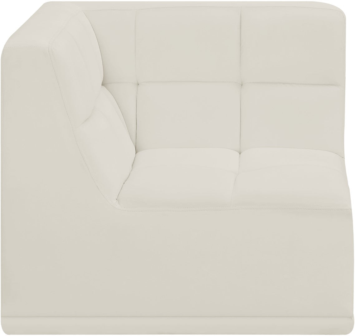 Meridian Furniture Tuft Velvet Corner Chair - Thumbnail 2