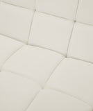 Relax Velvet / Engineered Wood / Foam Contemporary Cream Velvet Modular Sofa - 68" W x 34" D x 31" H