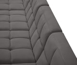 Relax Velvet / Engineered Wood / Foam Contemporary Grey Velvet Modular Sofa - 128" W x 34" D x 31" H