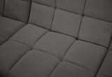 Relax Velvet / Engineered Wood / Foam Contemporary Grey Velvet Modular Sofa - 98" W x 34" D x  31" H