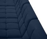 Relax Velvet / Engineered Wood / Foam Contemporary Navy Velvet Modular Sofa - 128" W x 34" D x 31" H