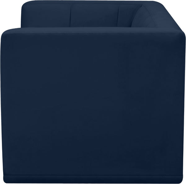 Relax Velvet / Engineered Wood / Foam Contemporary Navy Velvet Modular Sofa - 68" W x 34" D x 31" H