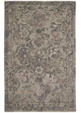 Tivoli Distressed Textured Wool Rug, Warm Taupe/Purple Sage, 9ft-6in x 13ft-6in