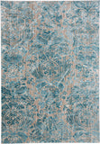 Keats Scroll Print Textured, Capri Ocean Blue, 7ft - 10in x 11ft Area Rug