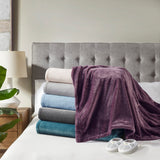 Serta Plush Heated Casual 100% Polyester Microlight Heated Blanket ST54-0132