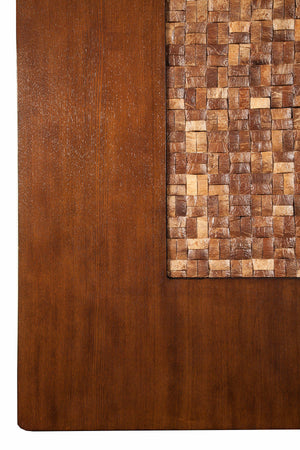 Alpine Furniture Granada Pub Table, Brown Merlot 1437-03 Brown Merlot Acacia Solids with Ash & Birch Veneer 48 x 48 x 36